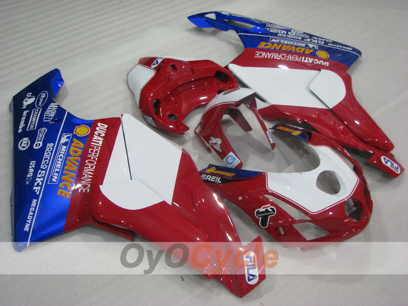 Injection Fairing kit for 03-04 Ducati 999 - Red, Blue, White - FILA #OYO87906138 Main image