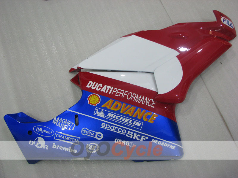Injection Fairing kit for 03-04 Ducati 749 - Red, Blue, White - FILA #OYO87906132