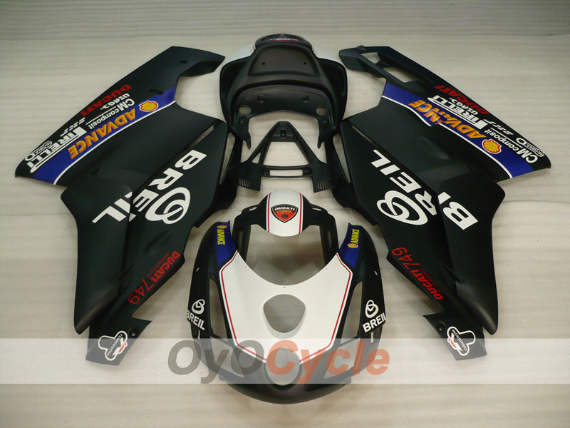 Injection Fairing kit for 03-04 Ducati 749 - Blue, White, Black - BREIL #OYO87906134