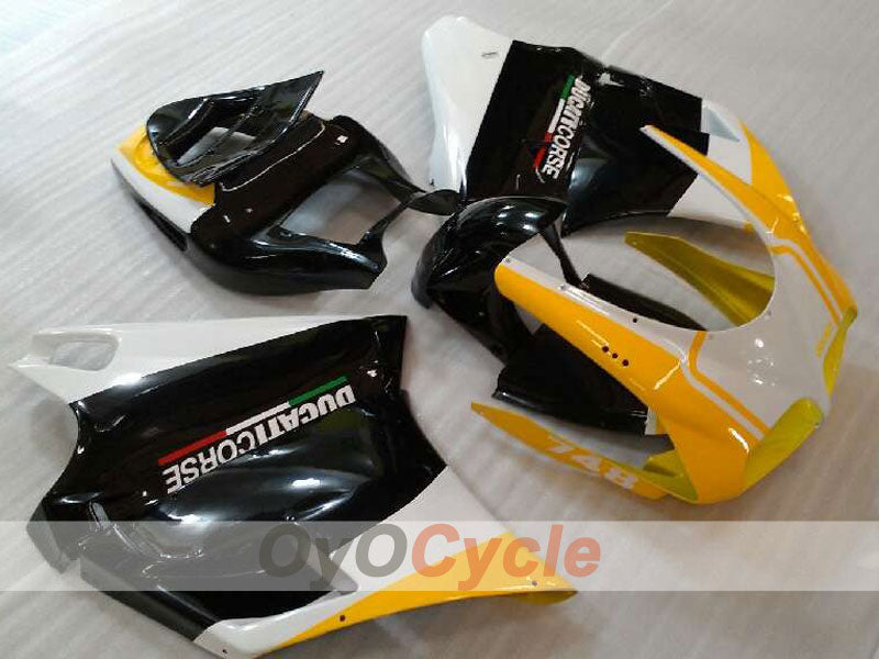 Injection Fairing kit for 99-02 Ducati 996 - Yellow, White, Black - Factory Style #OYO87906146 Main image