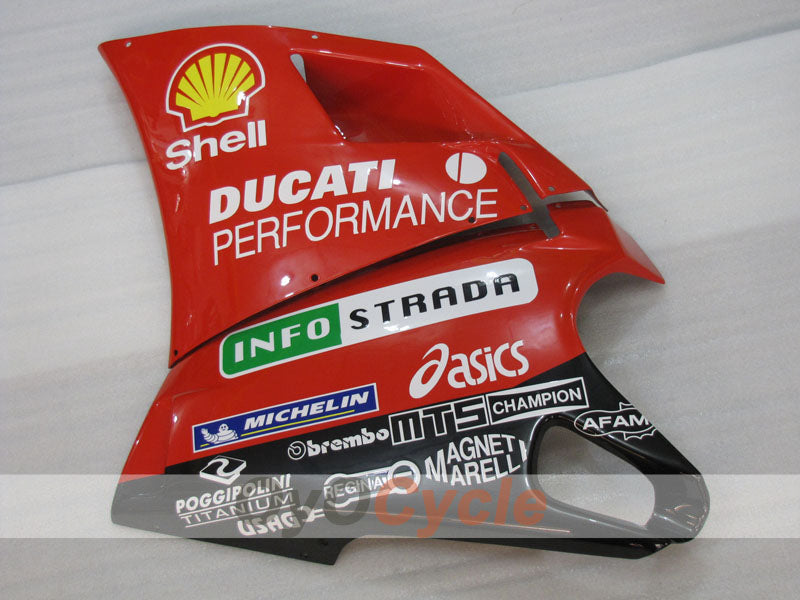 Injection Fairing kit for 99-02 Ducati 996 - Red, White, Black - INFO STRADA #OYO87906148