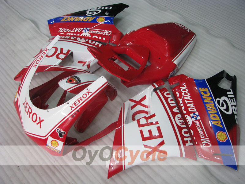 Injection Fairing kit for 99-02 Ducati 996 - Red, White - Xerox #OYO87906152