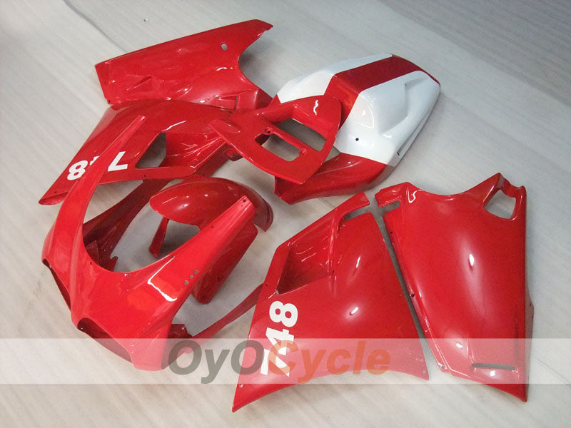 Injection Fairing kit for 94-02 Ducati 748 - Red, White - Factory Style #OYO87906153