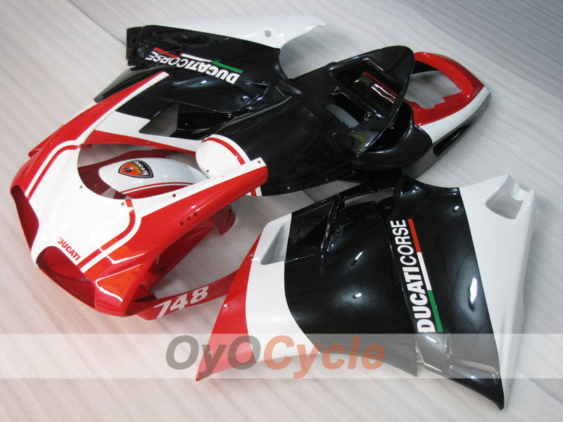 Injection Fairing kit for 94-02 Ducati 748 - Red, White, Black - Factory Style #OYO87906154