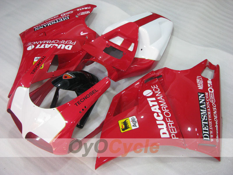 Injection Fairing kit for 94-02 Ducati 748 - Red, White - Performance #OYO87906155