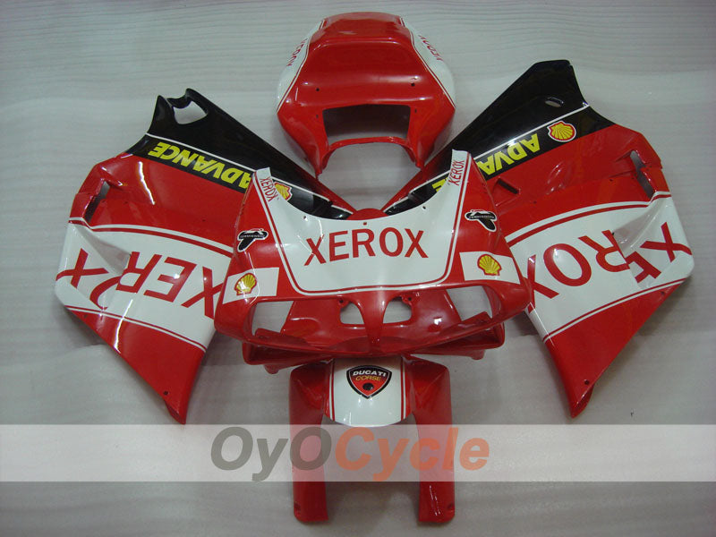 Injection Fairing kit for 94-02 Ducati 748 - Red, White, Black - Xerox #OYO87906156