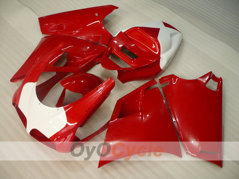 Injection Fairing kit for 94-02 Ducati 748 - Red, White - Factory Style #OYO87906158 Main image