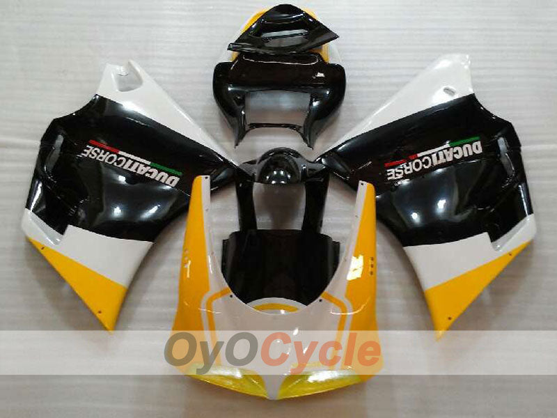 Injection Fairing kit for 94-02 Ducati 748 - Yellow, White, Black - Factory Style #OYO87906159
