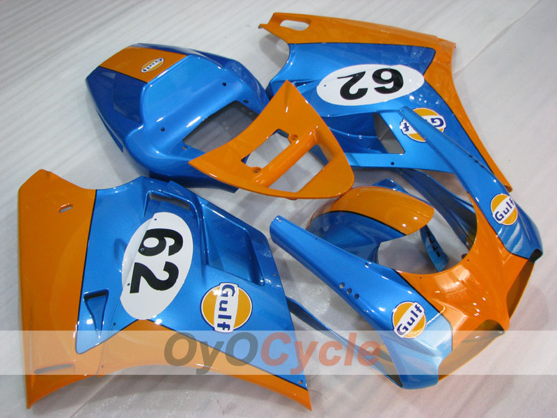 Injection Fairing kit for 94-02 Ducati 748 - Orange, Blue - Factory Style #OYO87906162 Main image