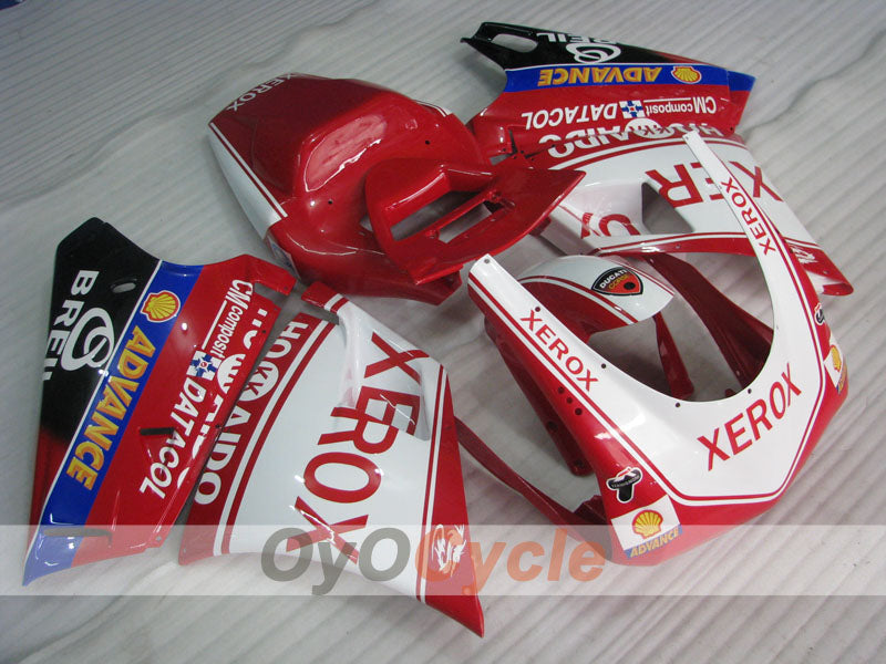 Injection Fairing kit for 94-02 Ducati 748 - Red, White - Xerox #OYO87906164 Main image