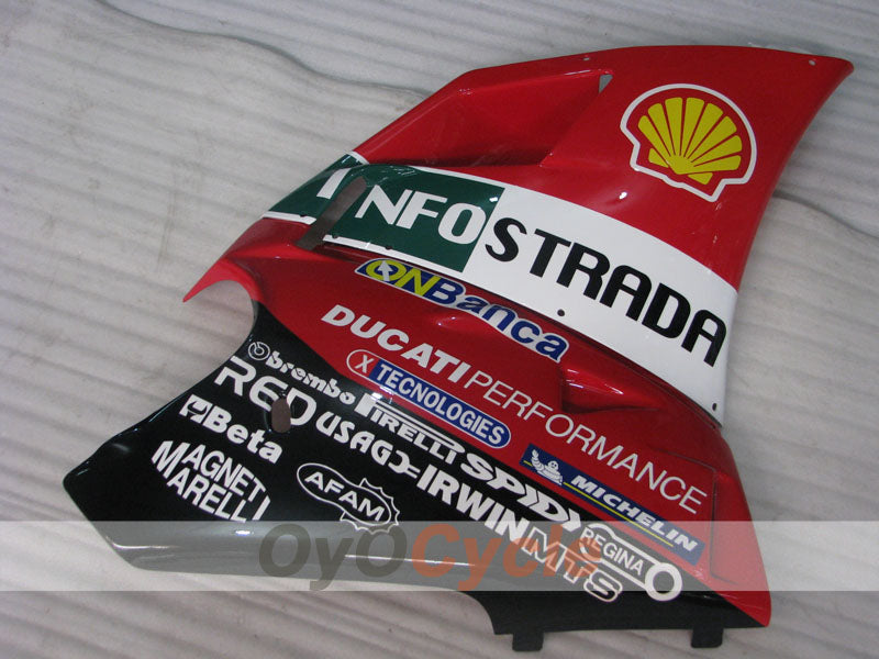 Injection Fairing kit for 02-04 Ducati 998 - Red, White, Black - INFO STRADA #OYO87906167