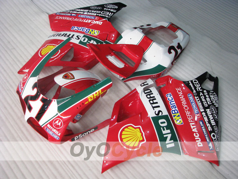Injection Fairing kit for 02-04 Ducati 998 - Red, White, Black - INFO STRADA #OYO87906167 Main image