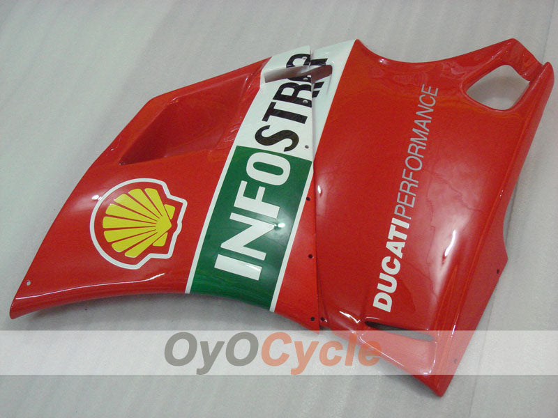 Injection Fairing kit for 02-04 Ducati 998 - Green, White, Black - INFO STRADA #OYO87906170