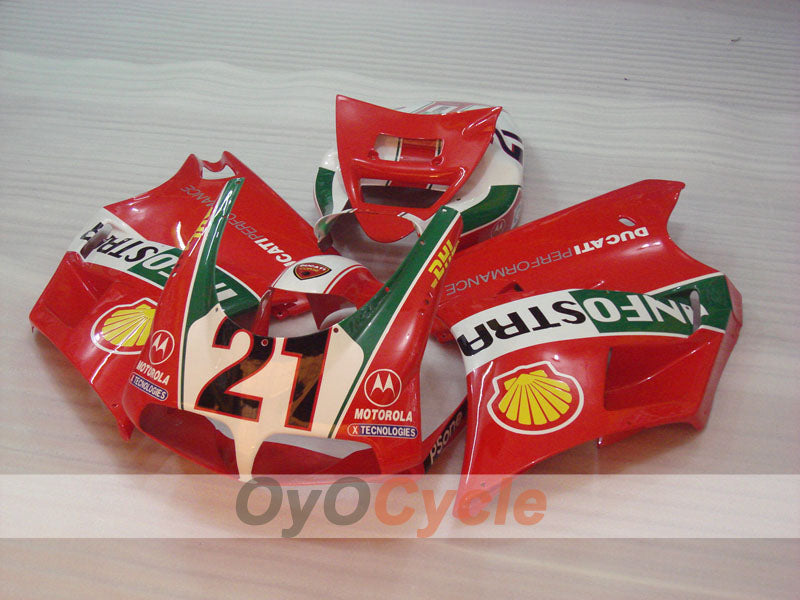 Injection Fairing kit for 02-04 Ducati 998 - Green, White, Black - INFO STRADA #OYO87906170 Main image