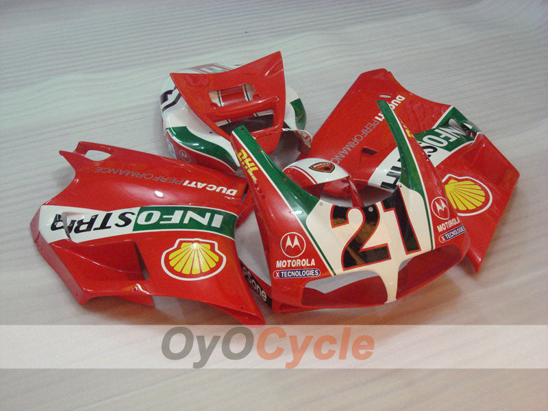 Injection Fairing kit for 02-04 Ducati 998 - Green, White, Black - INFO STRADA #OYO87906170
