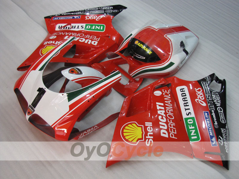 Injection Fairing kit for 02-04 Ducati 998 - Red, White, Black - Performance #OYO87906171 Secondary image