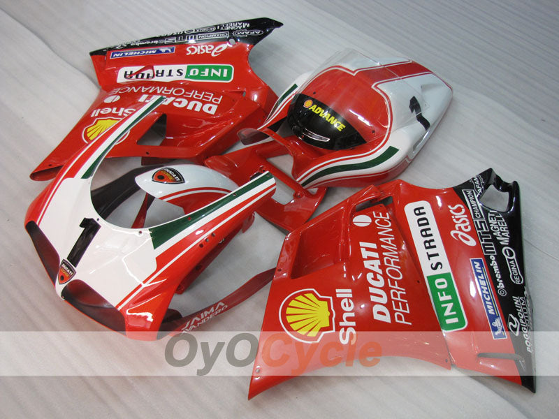 Injection Fairing kit for 02-04 Ducati 998 - Red, White, Black - Performance #OYO87906171 Main image
