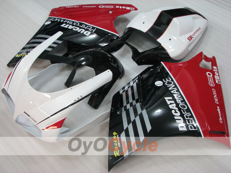 Injection Fairing kit for 02-04 Ducati 998 - Red, White, Black - Performance #OYO87906173