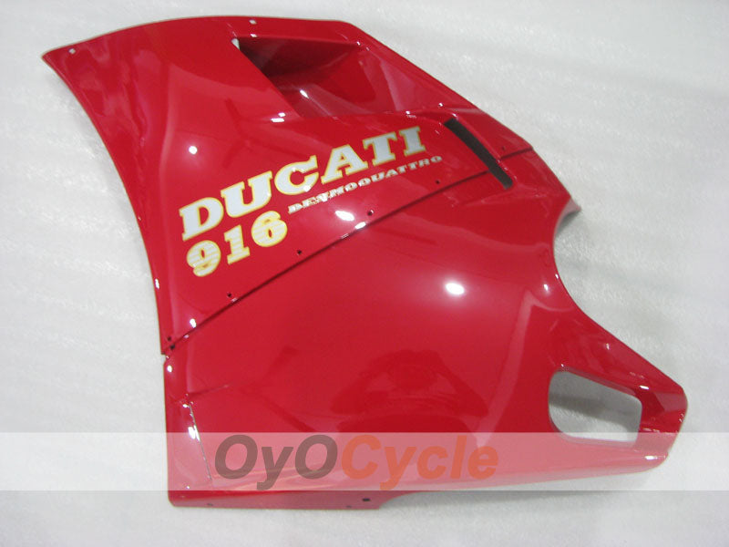 Injection Fairing kit for 94-98 Ducati 916 - Red, White - Factory Style #OYO87906175