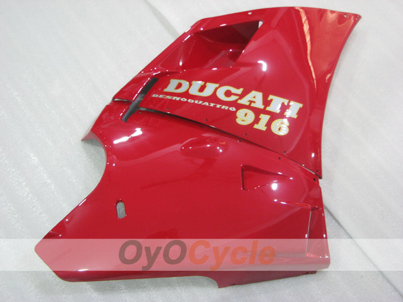 Injection Fairing kit for 94-98 Ducati 916 - Red, White - Factory Style #OYO87906175