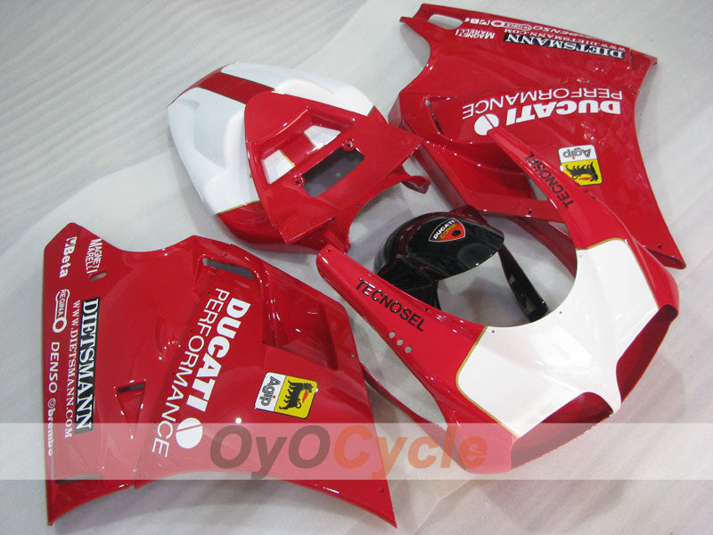 Injection Fairing kit for 94-98 Ducati 916 - Red, White - Performance #OYO87906178 Main image