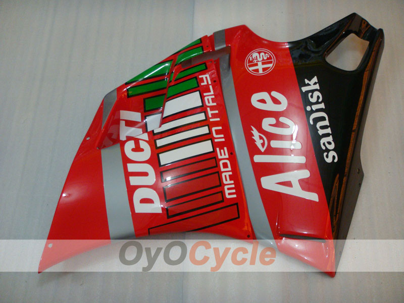 Injection Fairing kit for 94-98 Ducati 916 - Red, Black - Alice #OYO87906187