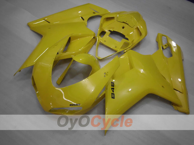 Injection Fairing kit for 08-13 Ducati 848 - Yellow - No sticker / decal, Factory Style #OYO87906203 Main image
