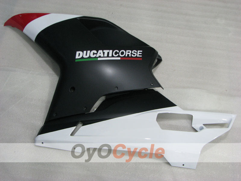 Injection Fairing kit for 08-13 Ducati 848 - Red, White, Black - Factory Style #OYO87906207