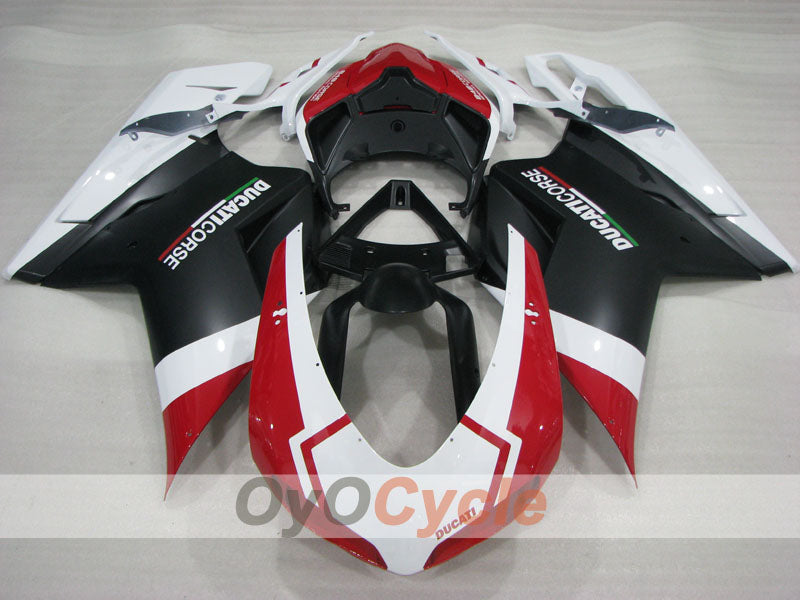 Injection Fairing kit for 08-13 Ducati 848 - Red, White, Black - Factory Style #OYO87906207