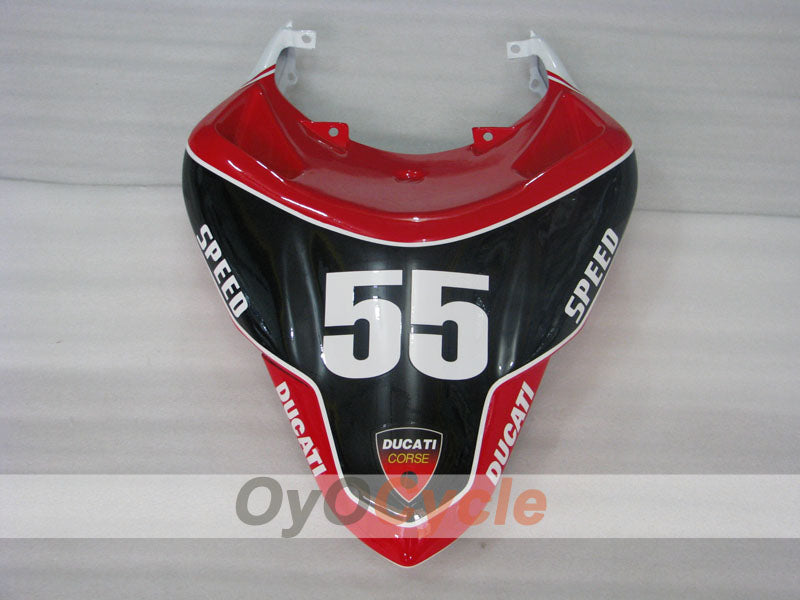 Injection Fairing kit for 08-13 Ducati 848 - Red, White, Black - PIRELLI #OYO87906210