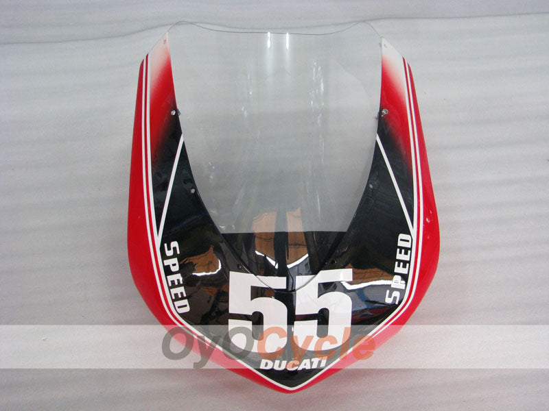 Injection Fairing kit for 08-13 Ducati 848 - Red, White, Black - PIRELLI #OYO87906210