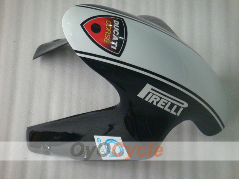 Injection Fairing kit for 08-13 Ducati 848 - White, Black - Xerox #OYO87906211