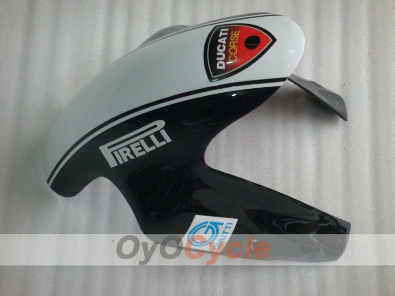 Injection Fairing kit for 08-13 Ducati 848 - White, Black - Xerox #OYO87906211