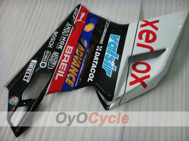 Injection Fairing kit for 08-13 Ducati 848 - White, Black - Xerox #OYO87906211