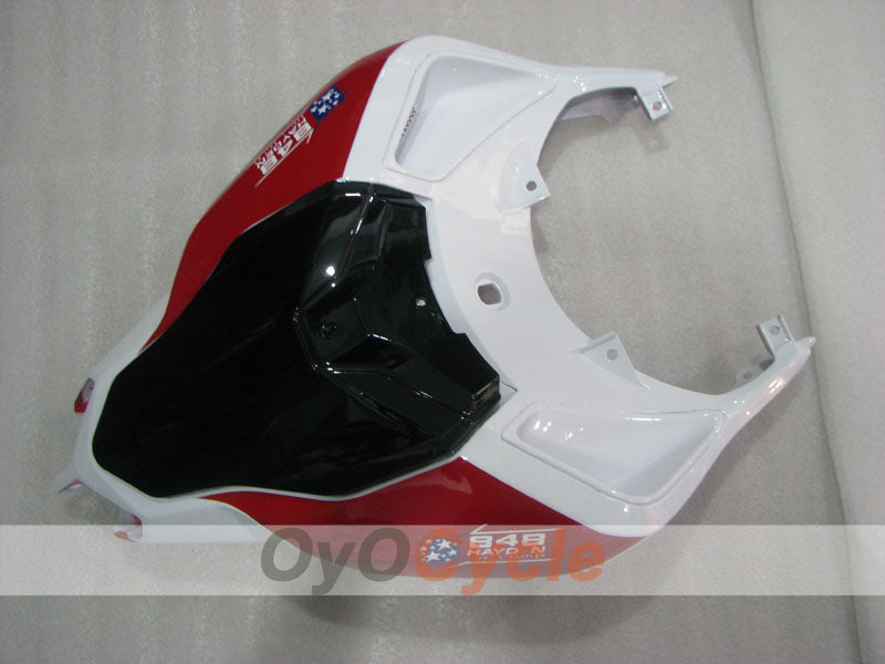 Injection Fairing kit for 08-13 Ducati 848 - Red, White - Xerox #OYO87906218