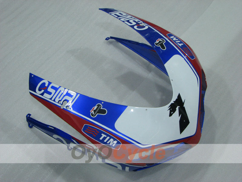 Injection Fairing kit for 08-13 Ducati 848 - Red, White - Factory Style #OYO87906220