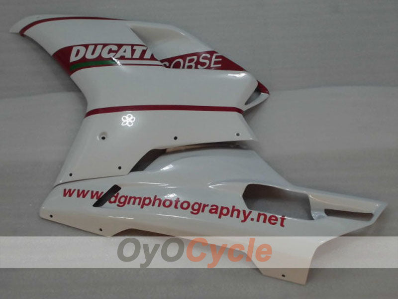 Injection Fairing kit for 07-09 Ducati 1098 - Red, White - Factory Style #OYO87906223