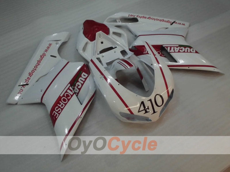 Injection Fairing kit for 07-09 Ducati 1098 - Red, White - Factory Style #OYO87906223