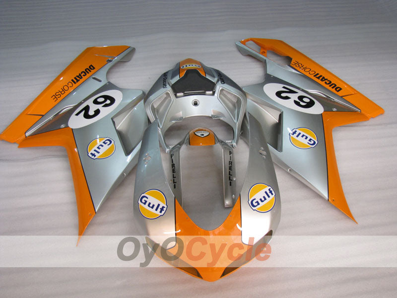 Injection Fairing kit for 07-09 Ducati 1098 - Orange, Silver - Gulf #OYO87906224 Secondary image