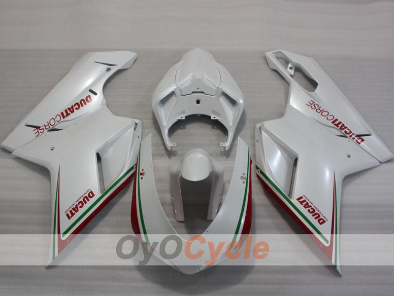 Injection Fairing kit for 07-09 Ducati 1098 - White - Factory Style #OYO87906230