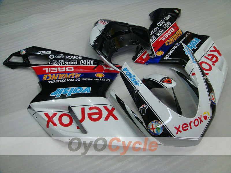 Injection Fairing kit for 07-09 Ducati 1098 - White, Black - Xerox #OYO87906238