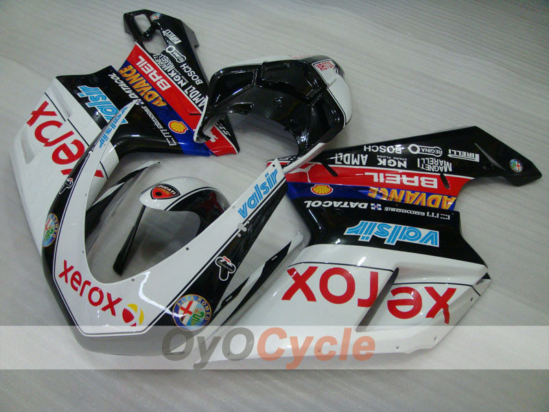 Injection Fairing kit for 07-09 Ducati 1098 - White, Black - Xerox #OYO87906238