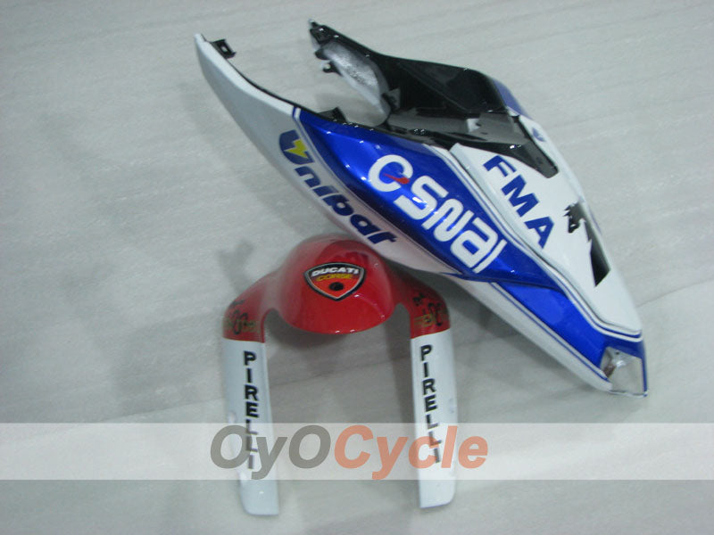 Injection Fairing kit for 07-09 Ducati 1098 - Red, Blue, White - Unibat #OYO87906241