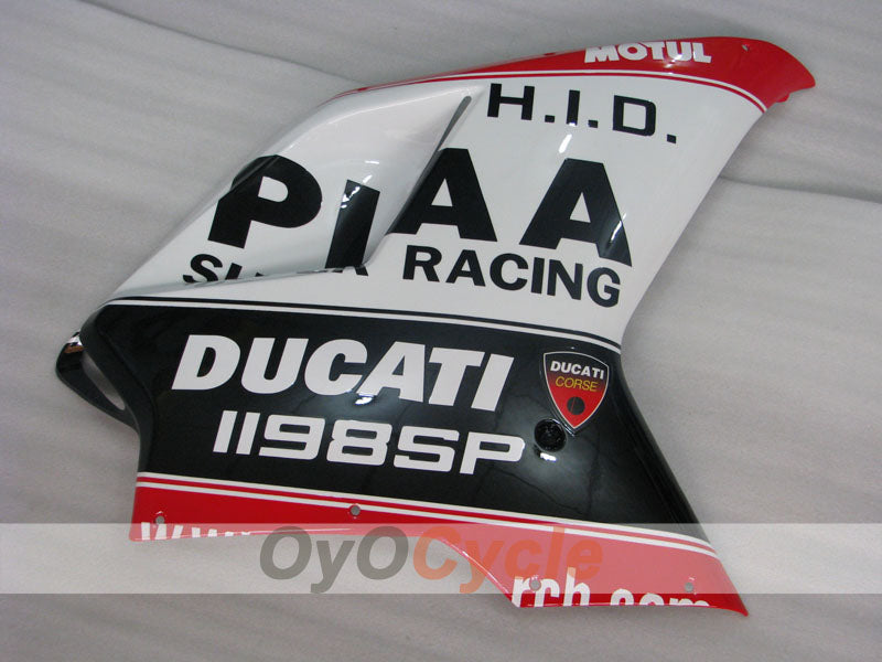 Injection Fairing kit for 09-11 Ducati 1198 - Red, White, Black - Factory Style #OYO87906244