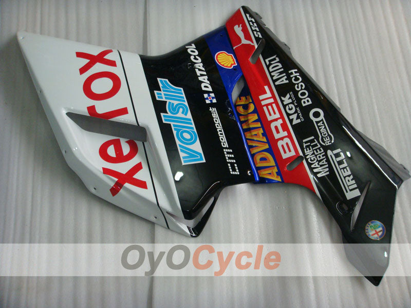 Injection Fairing kit for 09-11 Ducati 1198 - White, Black - Xerox #OYO87906245