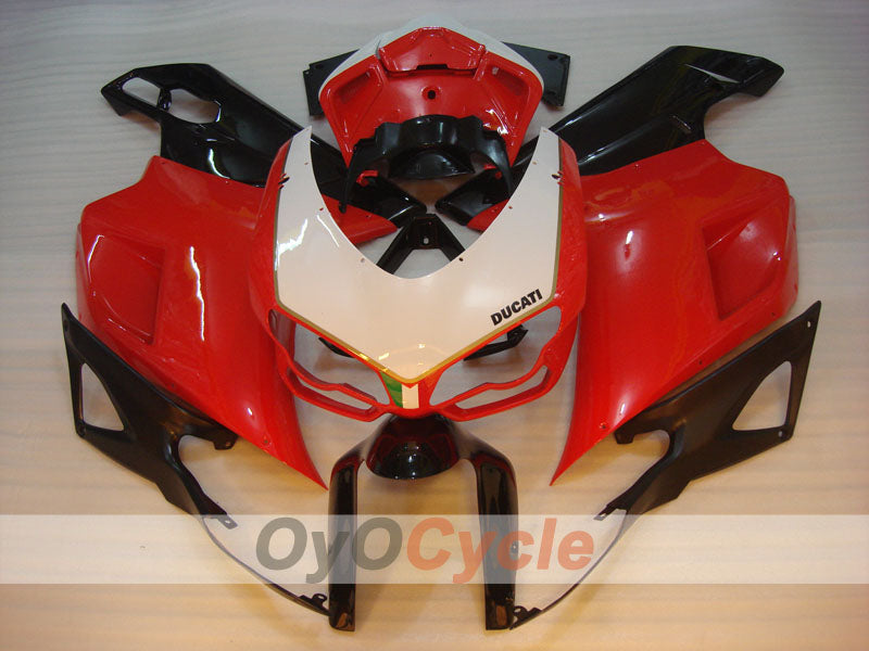 Injection Fairing kit for 09-11 Ducati 1198 - Red, White, Black - Factory Style #OYO87906246