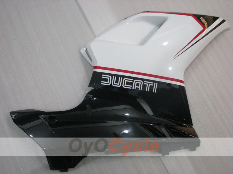 Injection Fairing kit for 09-11 Ducati 1198 - White, Black - Factory Style #OYO87906249
