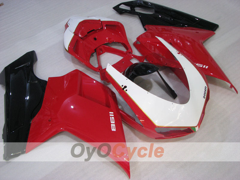 Injection Fairing kit for 09-11 Ducati 1198 - Red, White, Black - Factory Style #OYO87906252