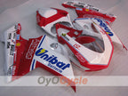 Injection Fairing kit for 09-11 Ducati 1198 - Red, White - Unibat #OYO87906253