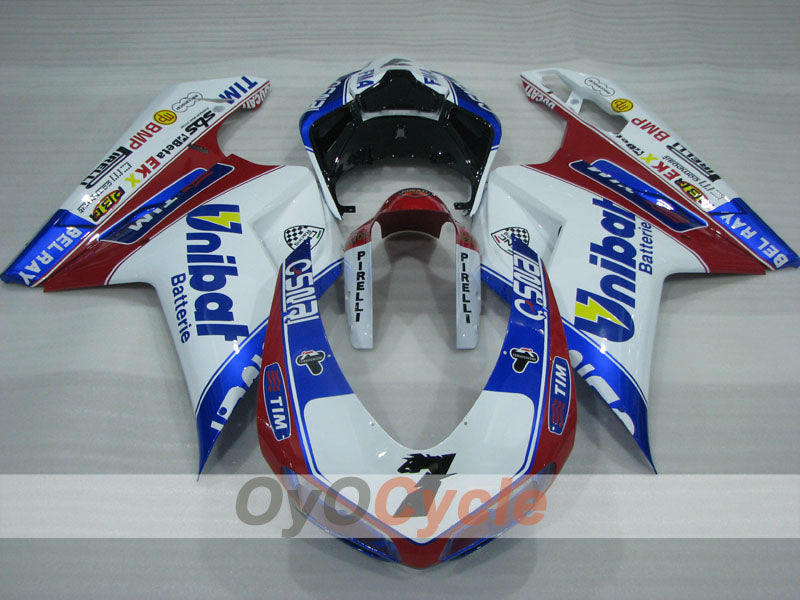 Injection Fairing kit for 09-11 Ducati 1198 - Blue, White - Factory Style #OYO87906258